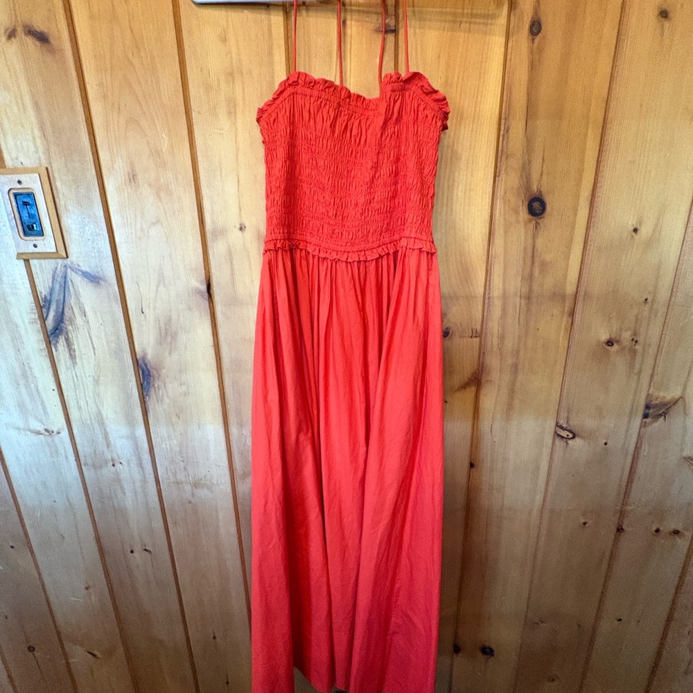 Apiece Apart Red Maxi Dress size M